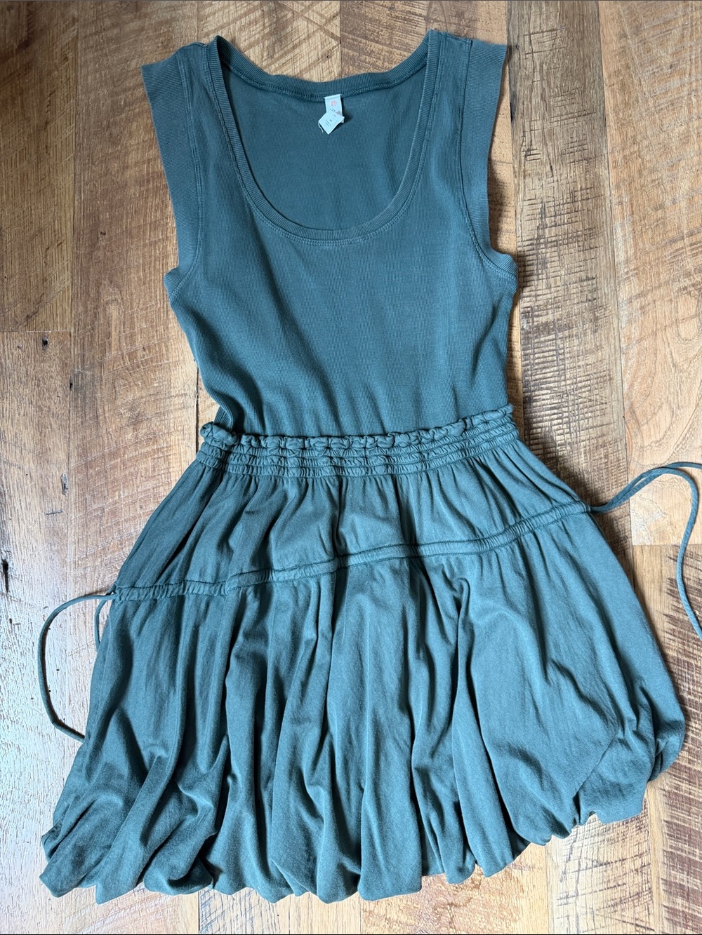 Anthropologie Daily Practice Sleeveless Mini Dress in Olive Green